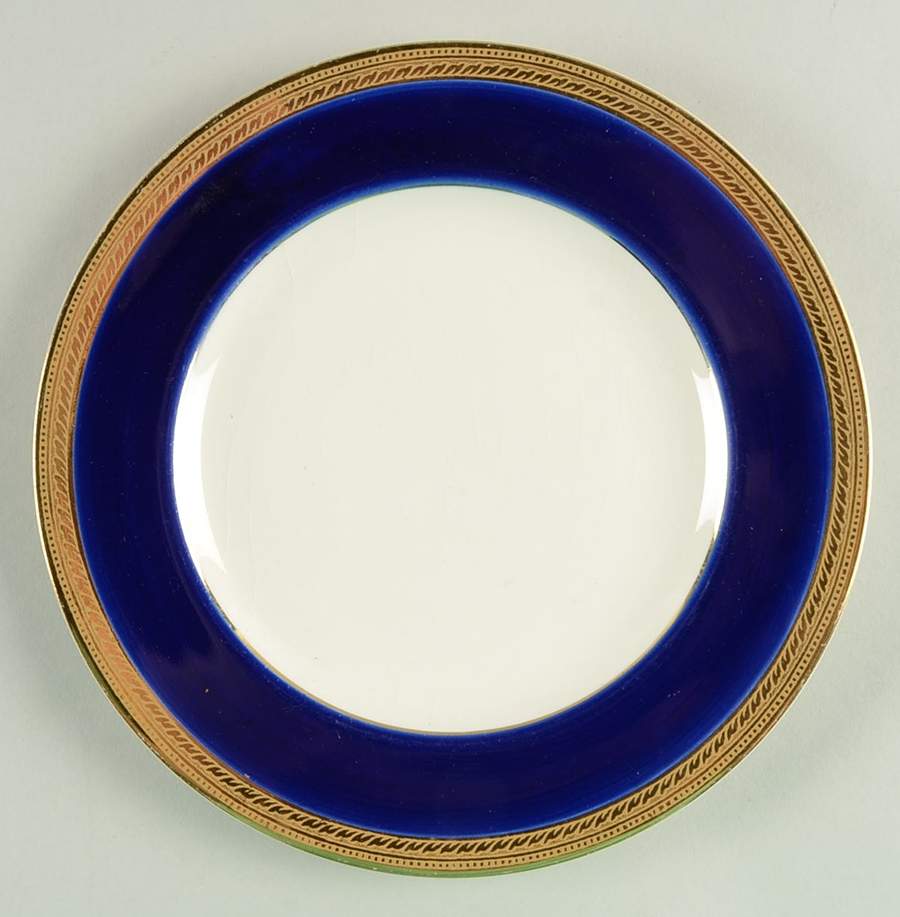 Admiral Blue Salad Plate by Crown Ducal-1
