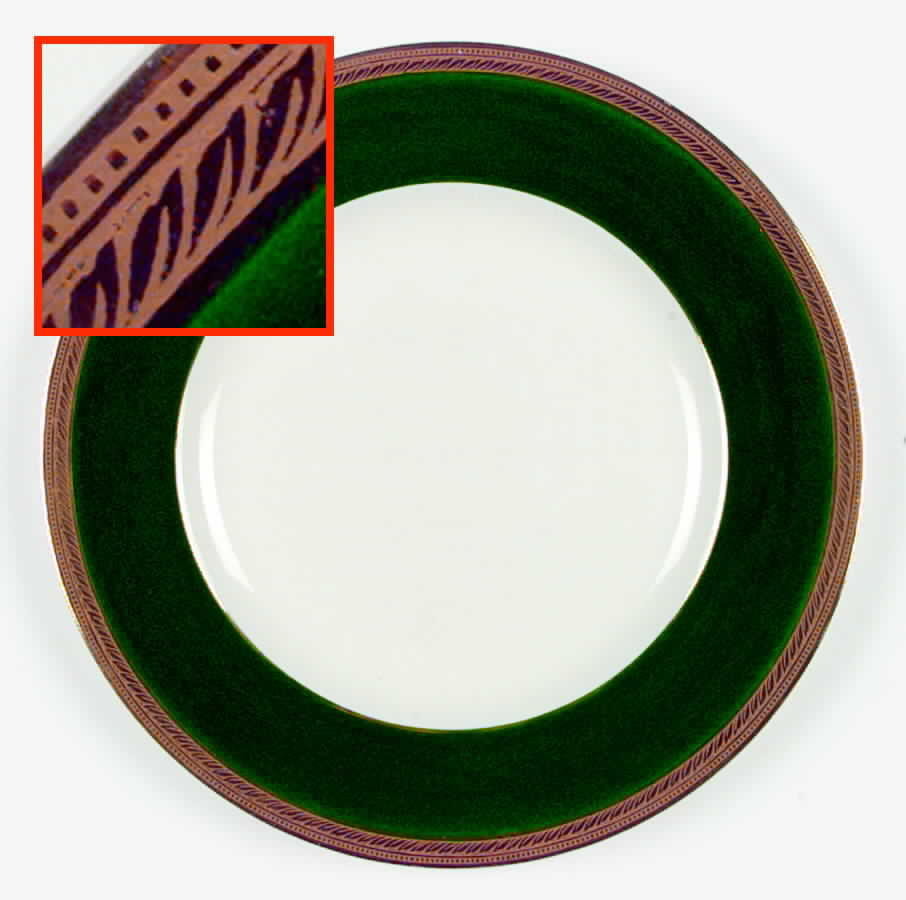 Admiral Green Dinner Plate by Crown Ducal-1