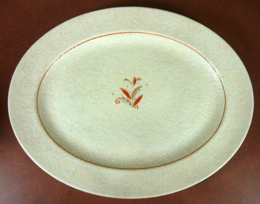 Alpine 14" Oval Serving Platter by Crown Ducal-1