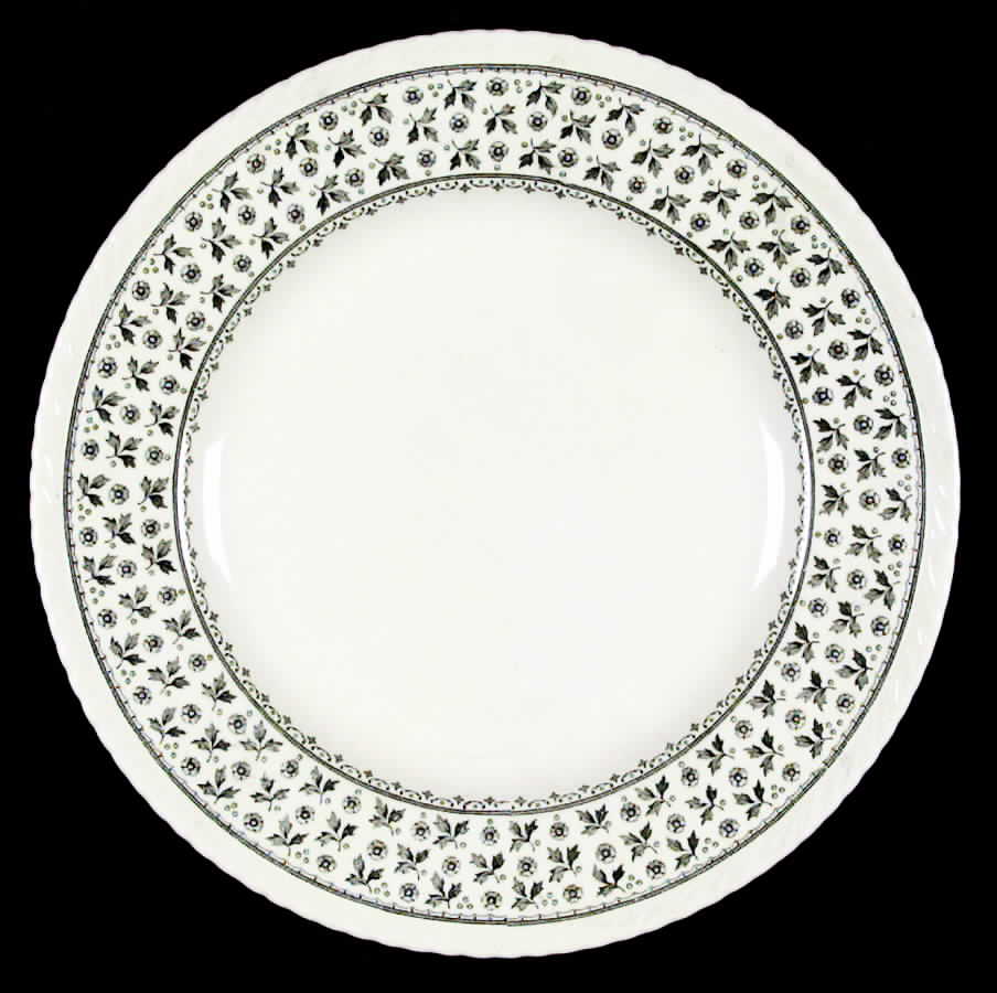 Americana Green Dinner Plate by Crown Ducal-1