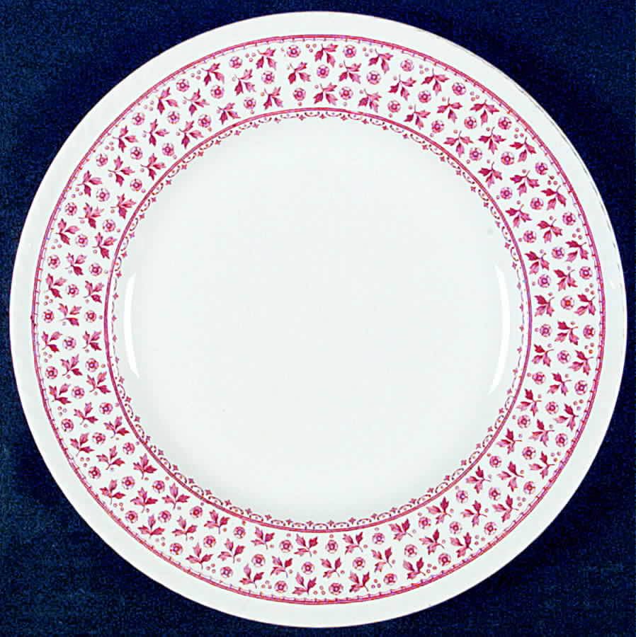 Americana Red Dinner Plate by Crown Ducal-1