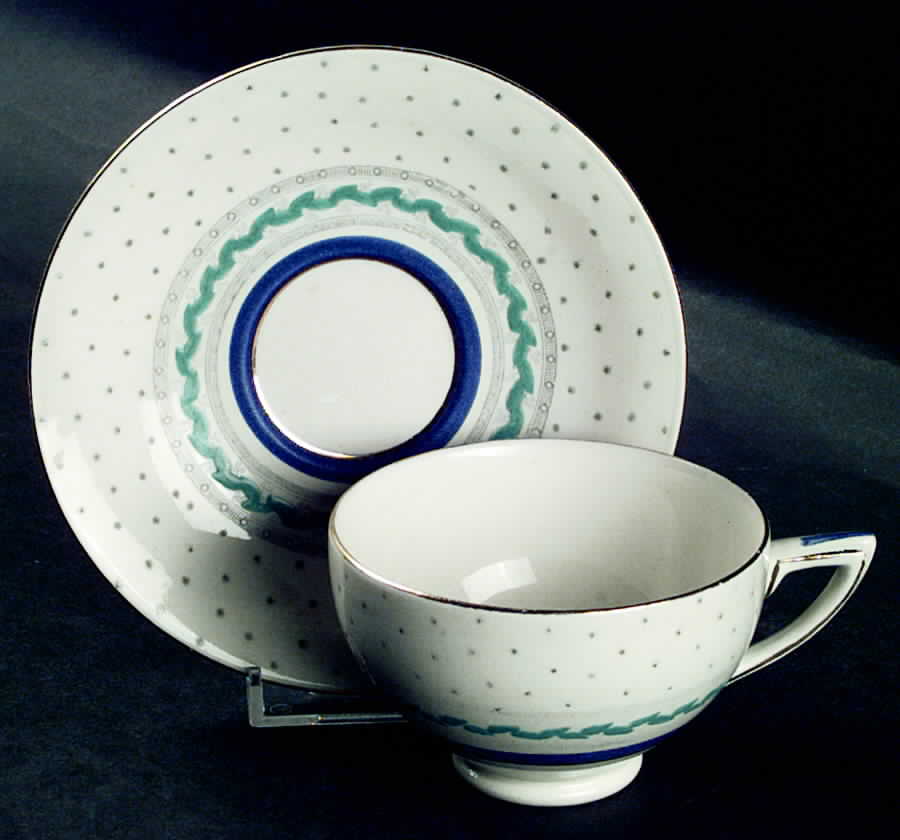 Andover Footed Cup & Saucer Set by Crown Ducal-1