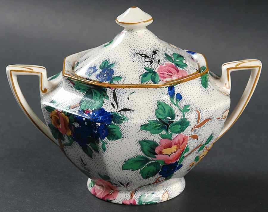 Ascot Sugar Bowl & Lid by Crown Ducal-1