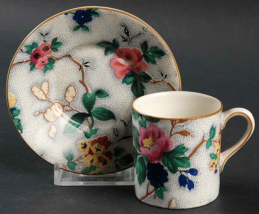 Ascot Flat Demitasse Cup & Saucer Set by Crown Ducal-1