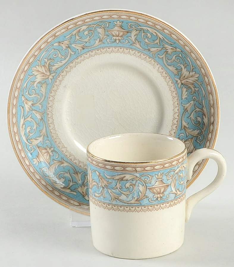 Atlanta Flat Demitasse Cup & Saucer Set by Crown Ducal-1