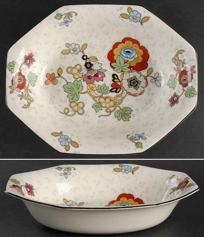 Beaumont 9" Oval Vegetable Bowl by Crown Ducal-1