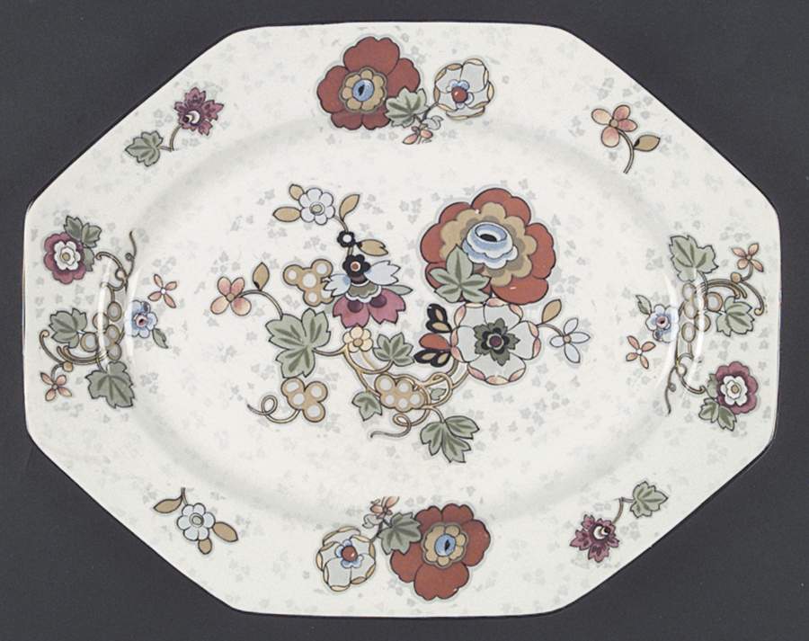 Beaumont 11" Oval Serving Platter by Crown Ducal-1