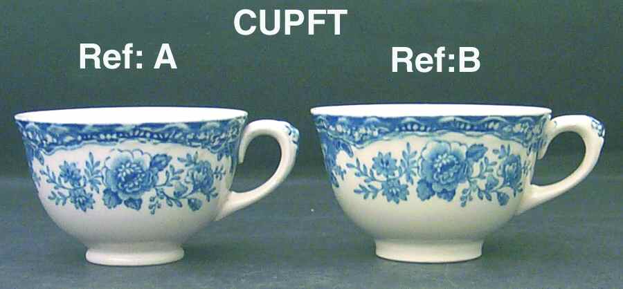 Bristol Blue Scalloped Footed Cup by Crown Ducal-1