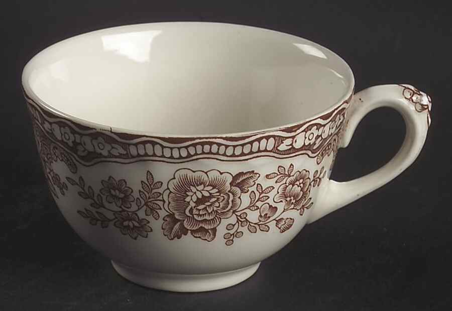 Bristol Brown Flat Cup by Crown Ducal-1