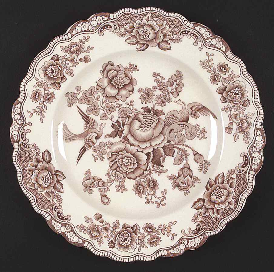 Bristol Brown Dinner Plate by Crown Ducal-1