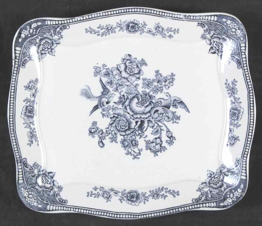 Bristol Dove Grey Rectangular Tray by Crown Ducal-1
