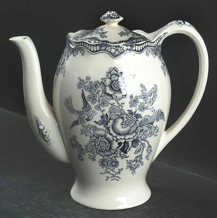 Bristol Dove Grey Coffee Pot & Lid by Crown Ducal-1
