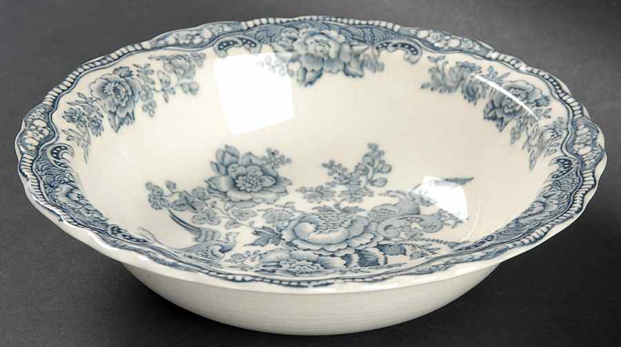 Bristol Dove Grey Rim Cereal Bowl by Crown Ducal-1