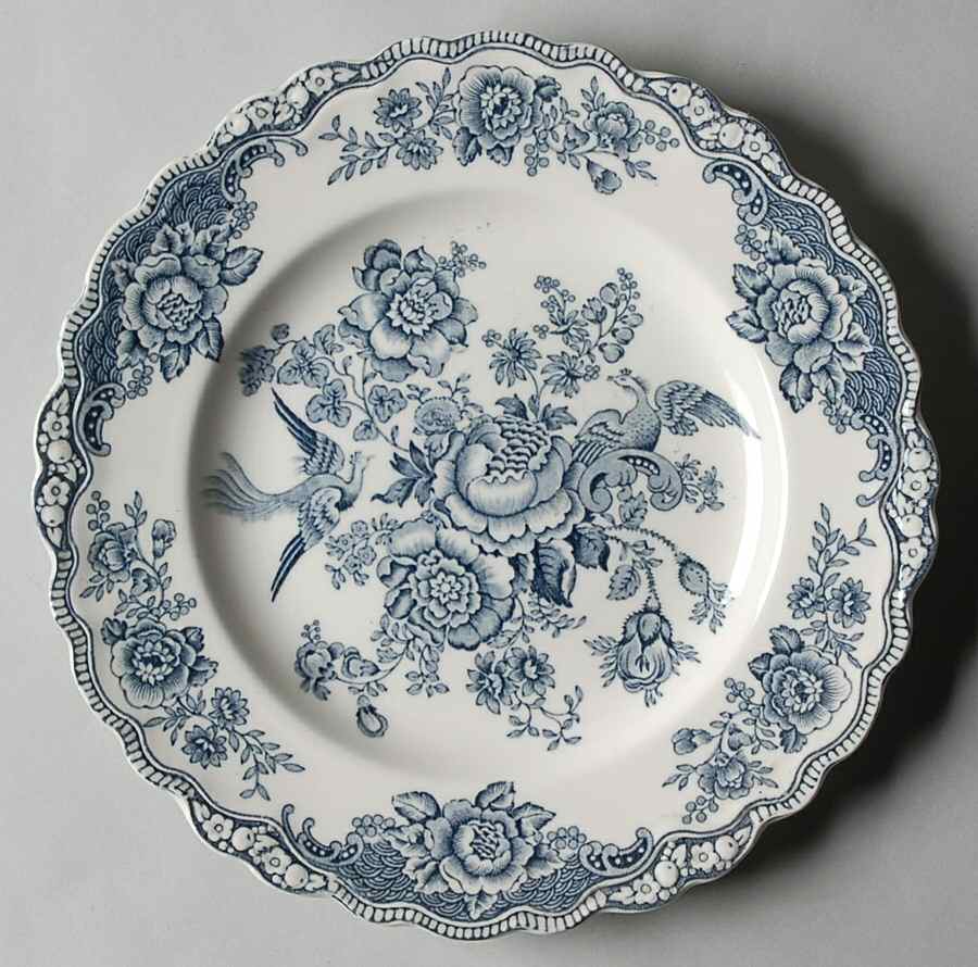 Bristol Dove Grey Luncheon Plate by Crown Ducal-1