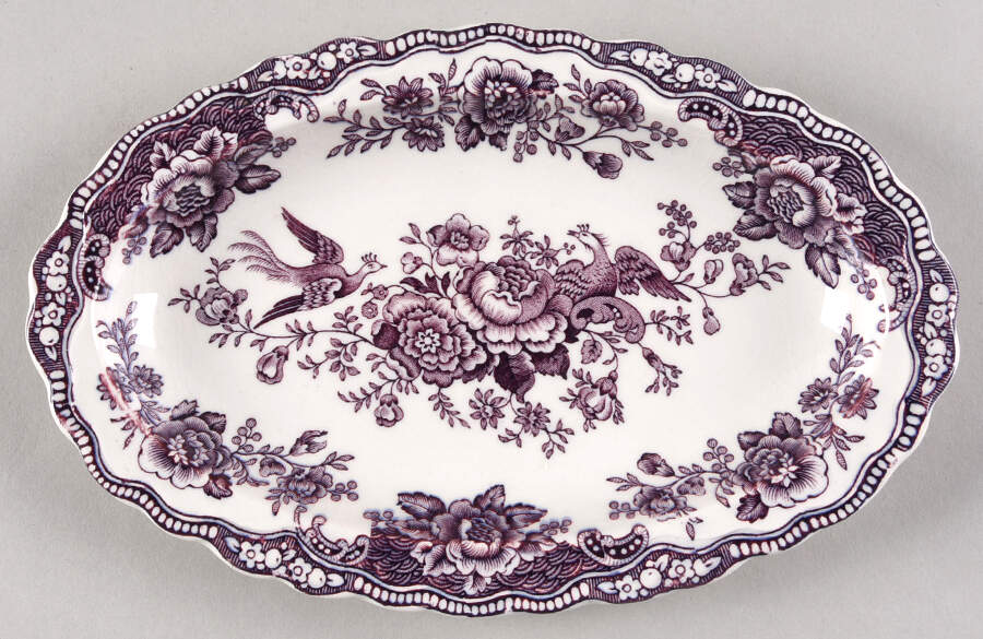 Bristol Mulberry Relish/Gravy Underplate by Crown Ducal-1