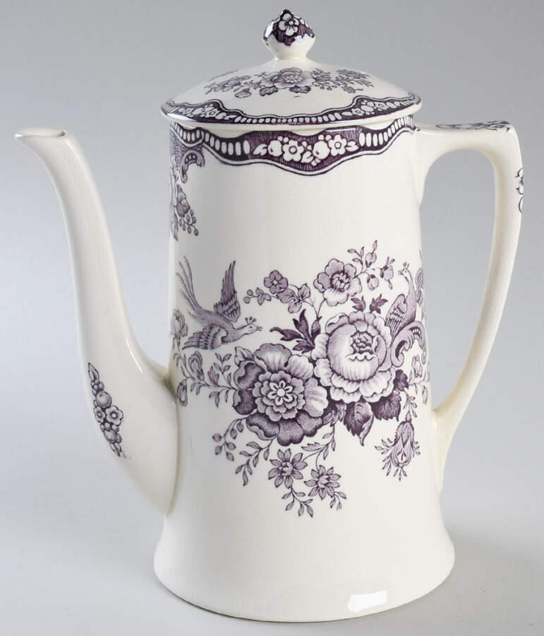 Bristol Mulberry Coffee Pot & Lid by Crown Ducal-1