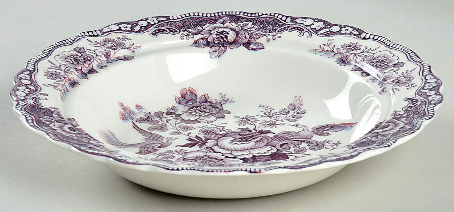 Bristol Mulberry Round Butter No Lid by Crown Ducal-1