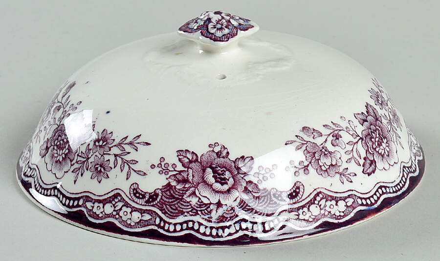 Bristol Mulberry Lid for Round Butter by Crown Ducal-1