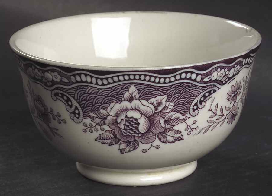 Bristol Mulberry Cranberry Bowl by Crown Ducal-1