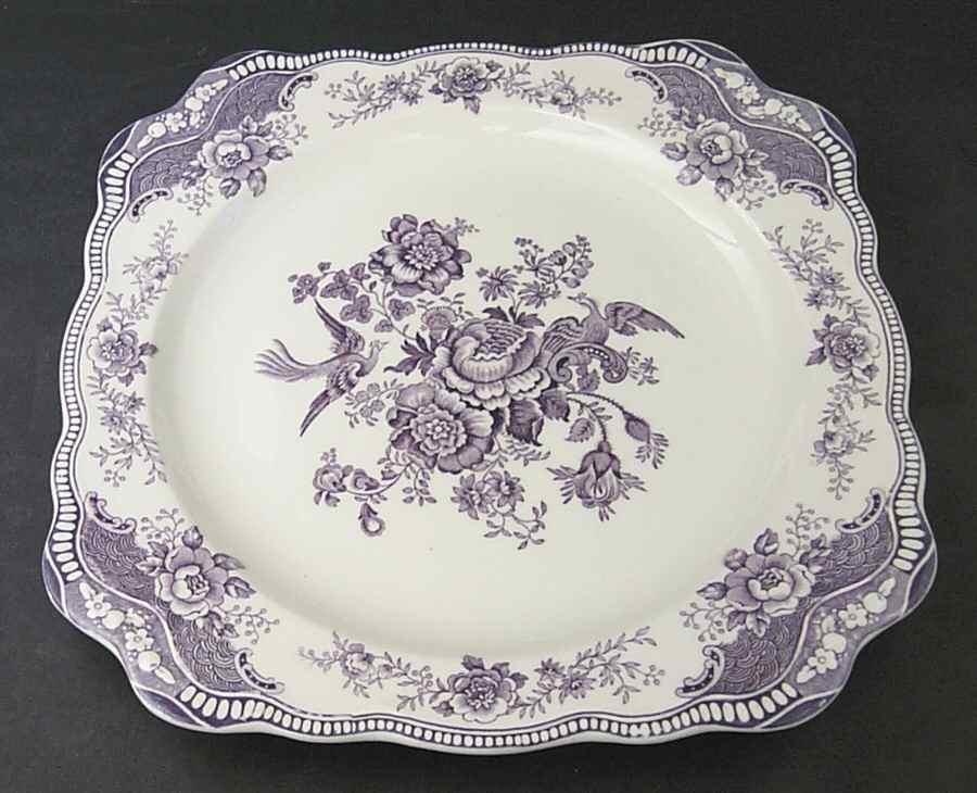 Bristol Mulberry Square Chop Plate by Crown Ducal-1