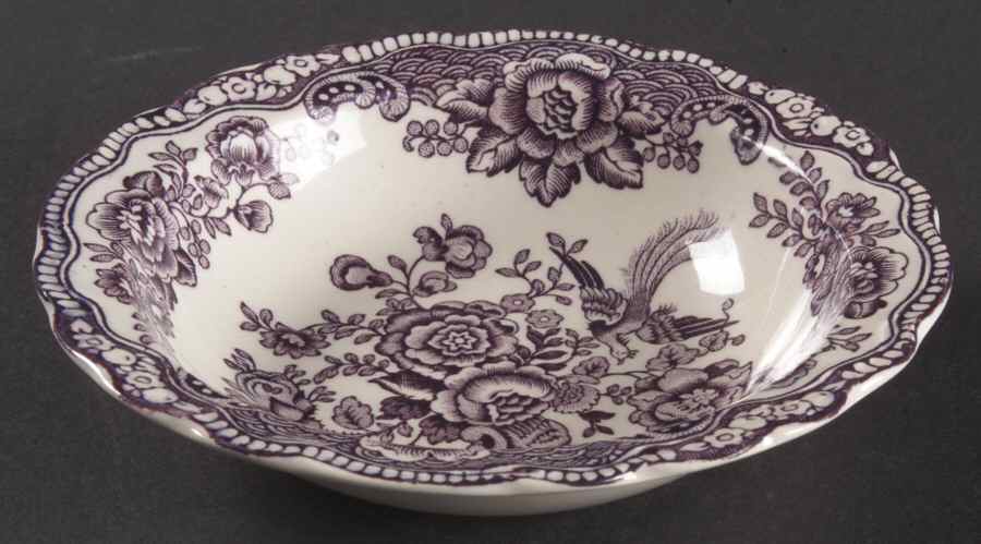 Bristol Mulberry Rim Fruit/Dessert (Sauce) Bowl by Crown Ducal-1