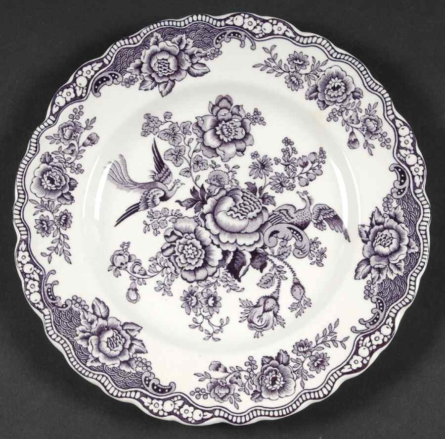 Bristol Mulberry Luncheon Plate by Crown Ducal-1