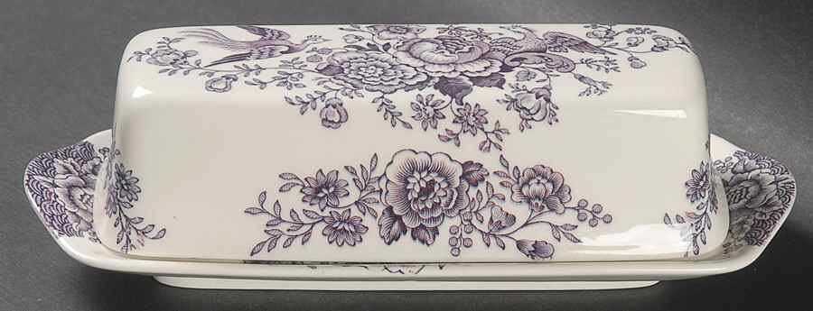 Bristol Mulberry 1/4 Lb Covered Butter by Crown Ducal-1