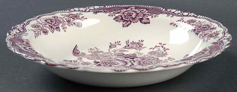 Bristol Mulberry Rim Soup Bowl by Crown Ducal-1
