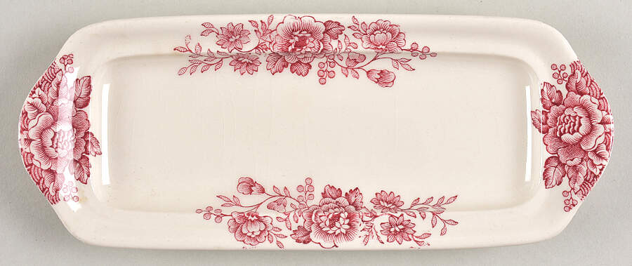 Bristol Pink (Cream) 1/4 Lb Butter No Lid by Crown Ducal-1