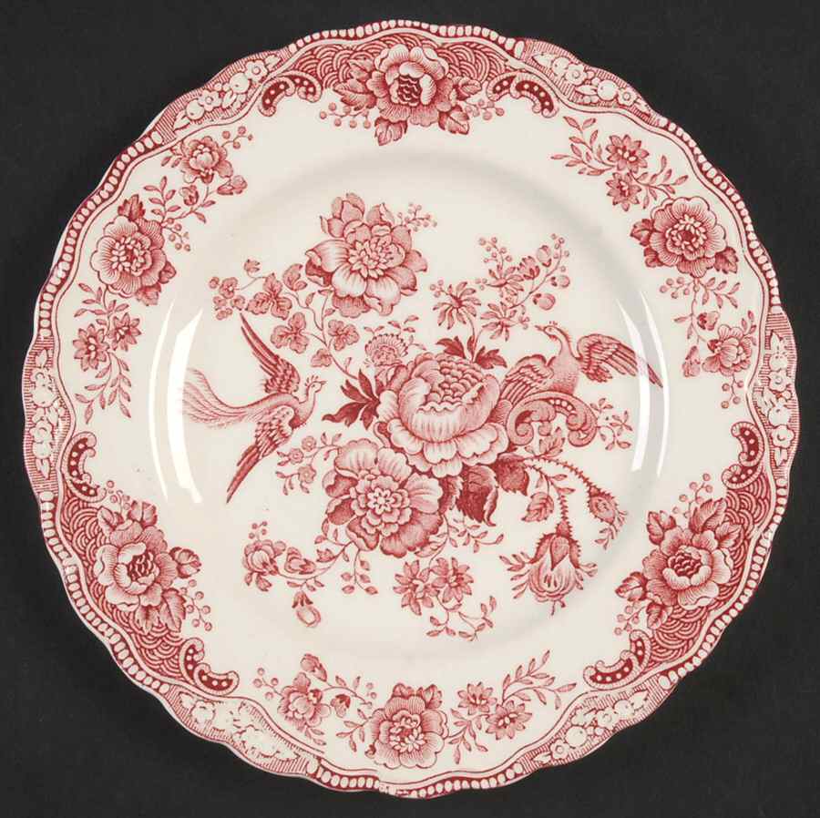 Bristol Pink (Cream) Dessert/Pie Plate by Crown Ducal-1