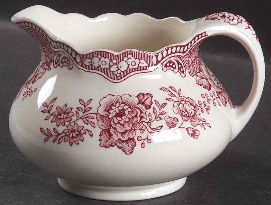 Bristol Pink (Cream) Creamer by Crown Ducal-1