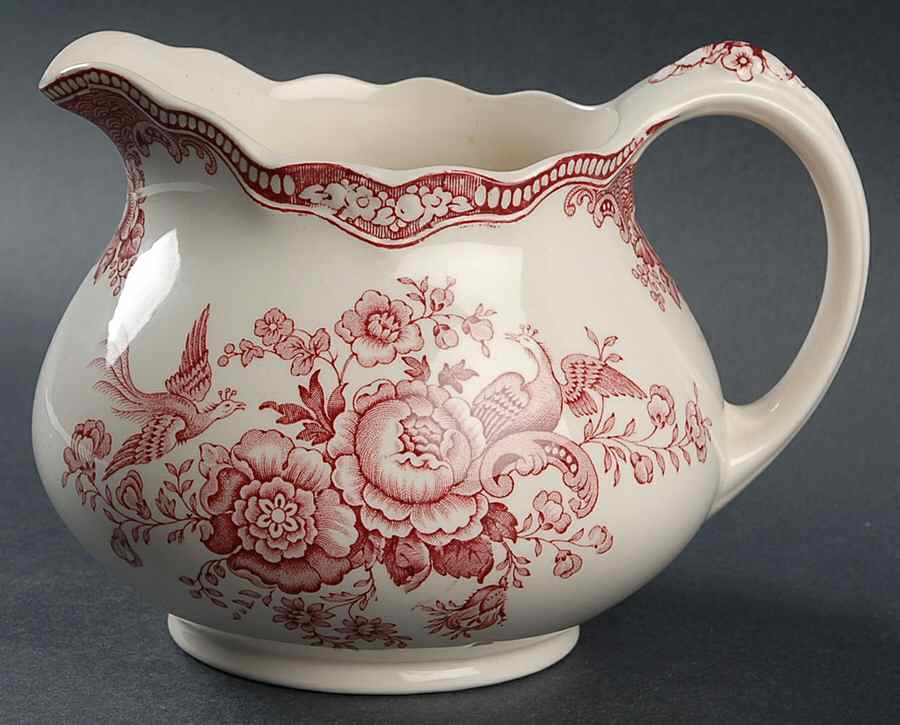 Bristol Pink (Cream) 32 Oz Pitcher by Crown Ducal-1