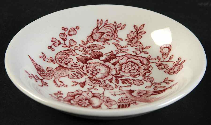 Bristol Pink (Cream) Butter Pat by Crown Ducal-1