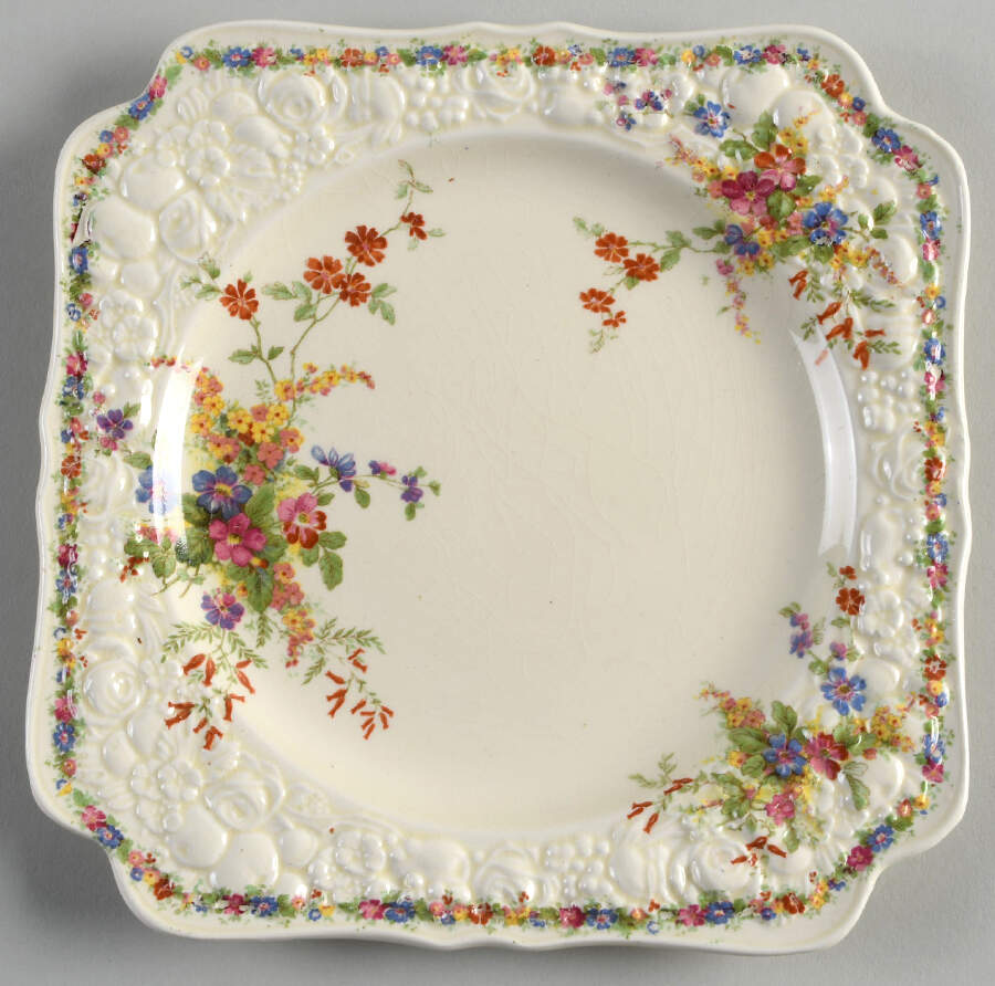 Chatham Square Salad Plate by Crown Ducal-1