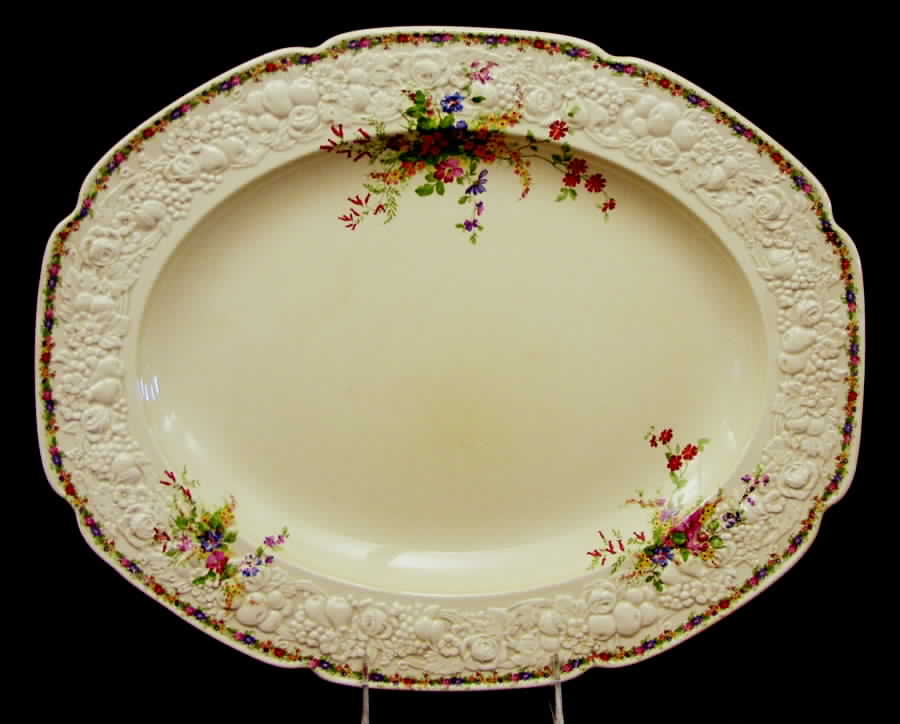 Chatham 15" Oval Serving Platter by Crown Ducal-1