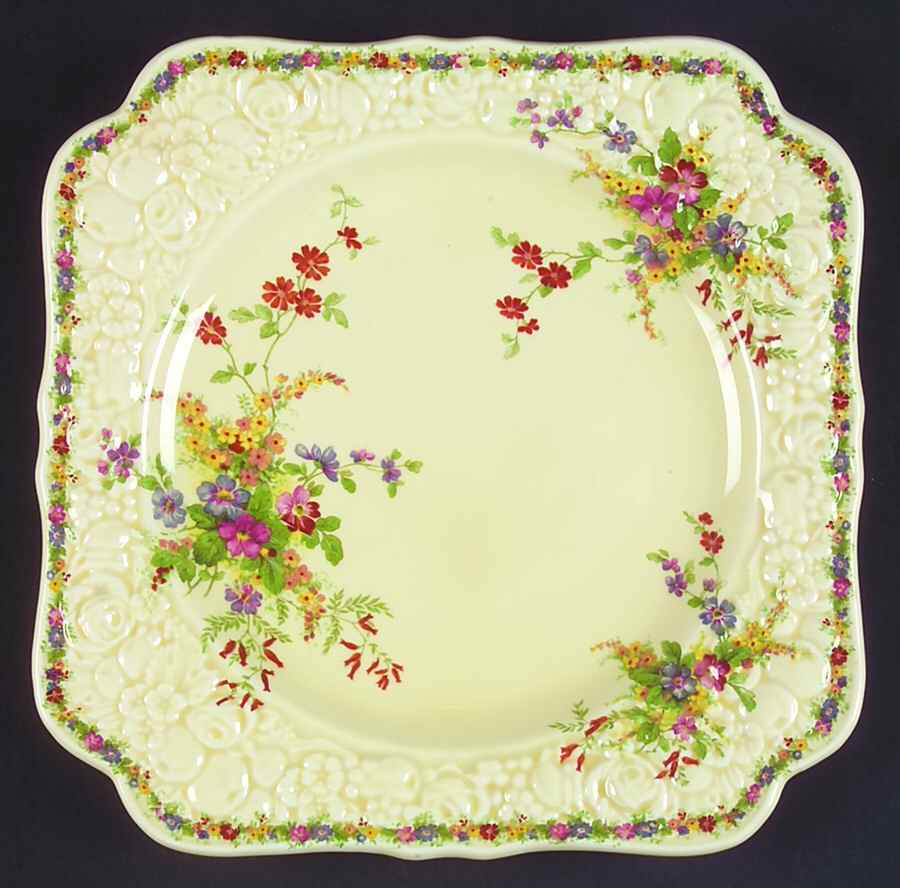 Chatham Square Luncheon Plate by Crown Ducal-1