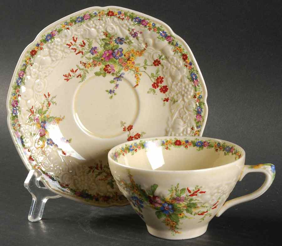 Chatham Flat Cup & Saucer Set by Crown Ducal-1