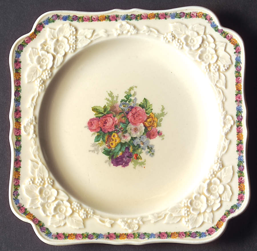 Charm Square Dessert Plate by Crown Ducal-1