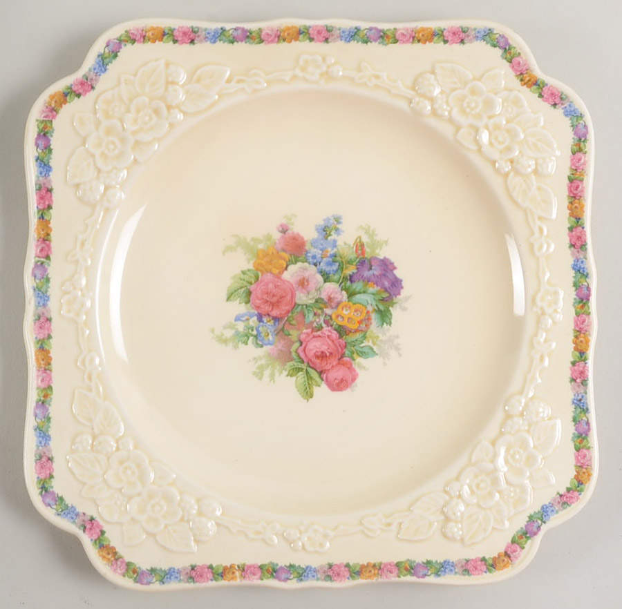 Charm Square Luncheon Plate by Crown Ducal-1