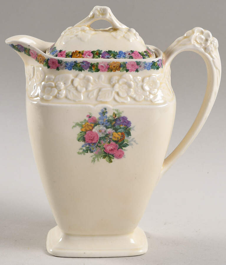 Charm Hot Water Jug & Lid by Crown Ducal-1