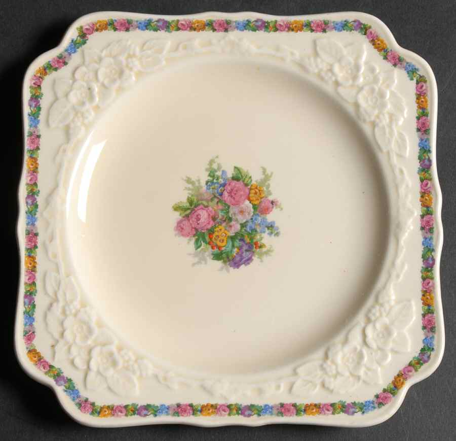 Charm Square Bread & Butter Plate by Crown Ducal-1