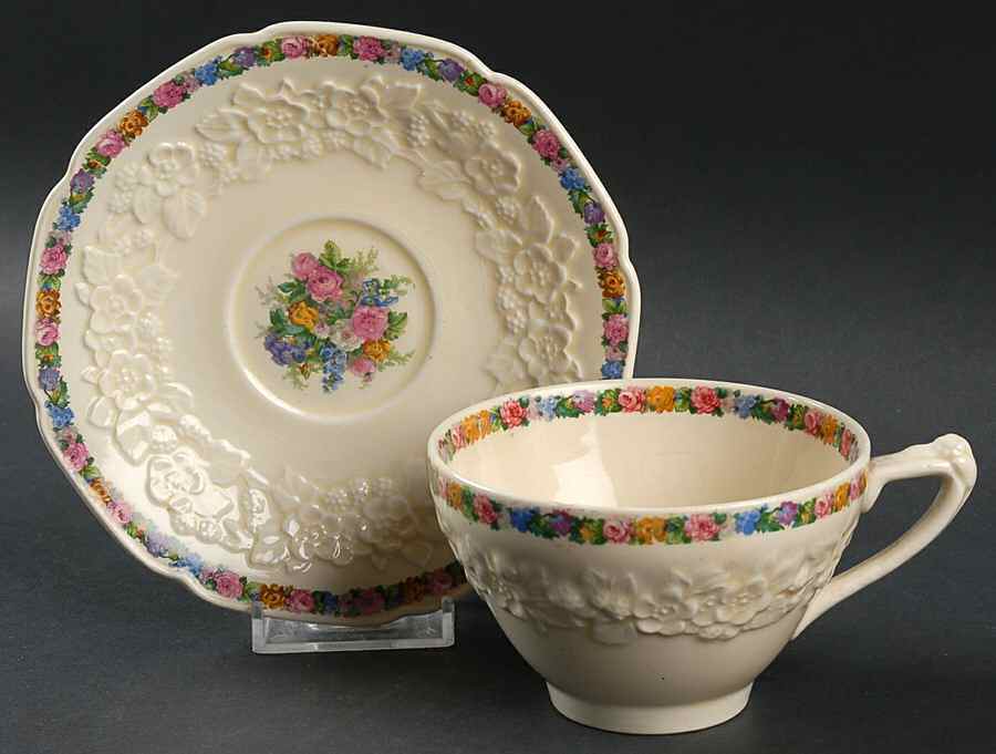 Charm Oversized Cup & Saucer Set by Crown Ducal-1