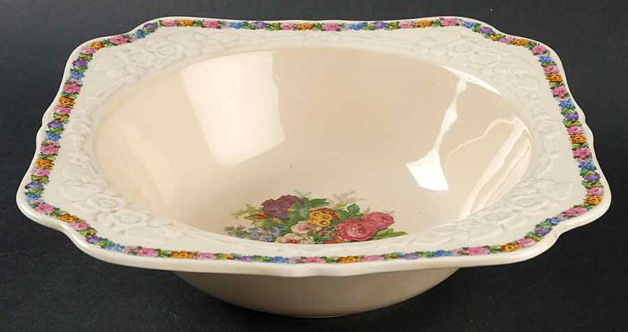 Charm 8" Square Vegetable Bowl by Crown Ducal-1