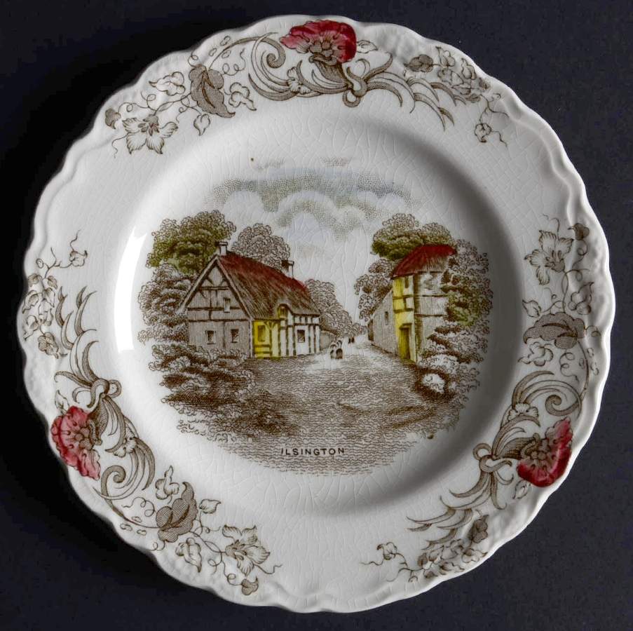 Charming England Bread & Butter Plate by Crown Ducal-1