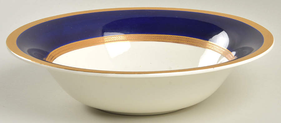 Colfax Cobalt Blue 8" Round Vegetable Bowl by Crown Ducal-1