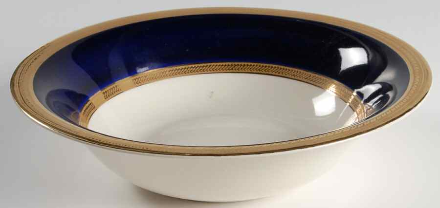 Colfax Cobalt Blue 8" Round Vegetable Bowl by Crown Ducal-1