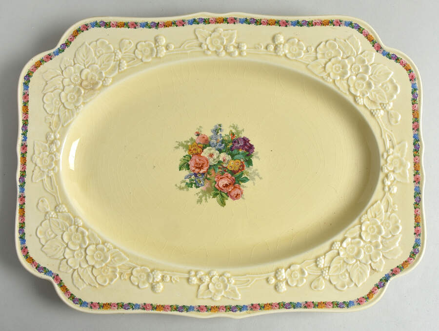 CRD1 16" Oval Serving Platter by Crown Ducal-1