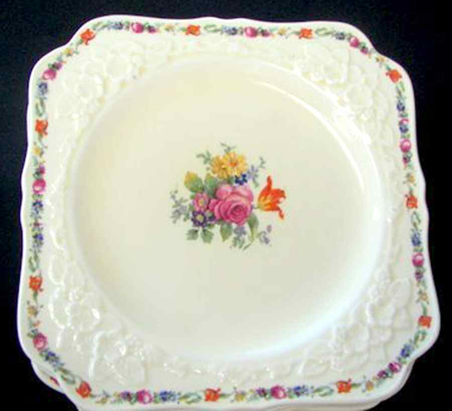 CRD1 Square Salad Plate by Crown Ducal-1