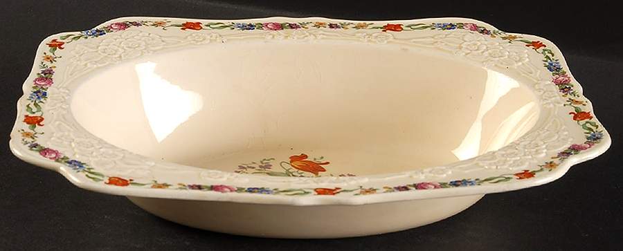 CRD1 8" Oval Vegetable Bowl by Crown Ducal-1