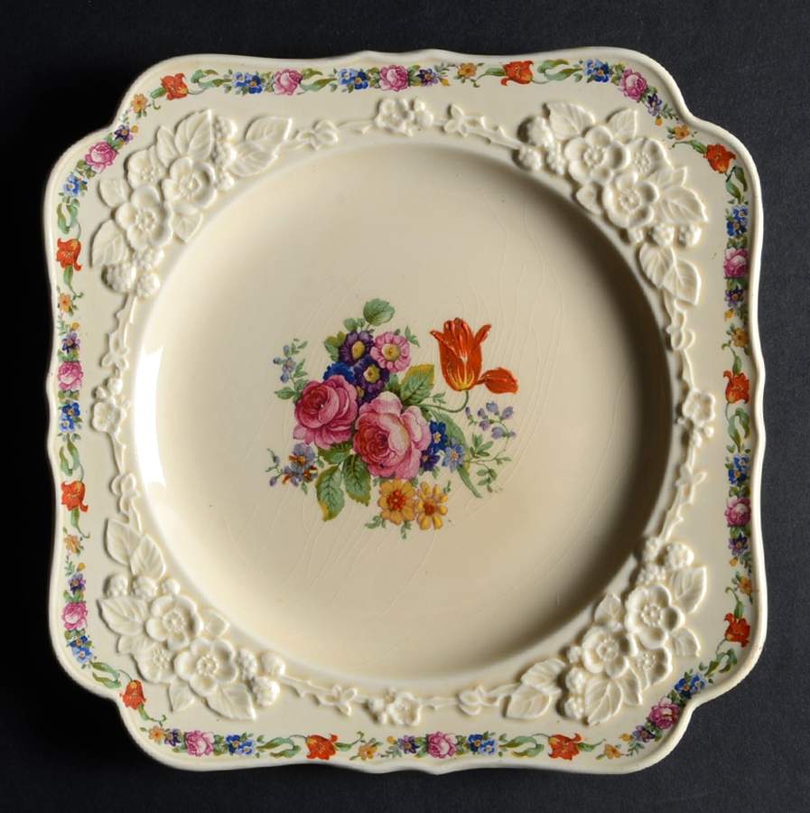CRD1 Square Luncheon Plate by Crown Ducal-1
